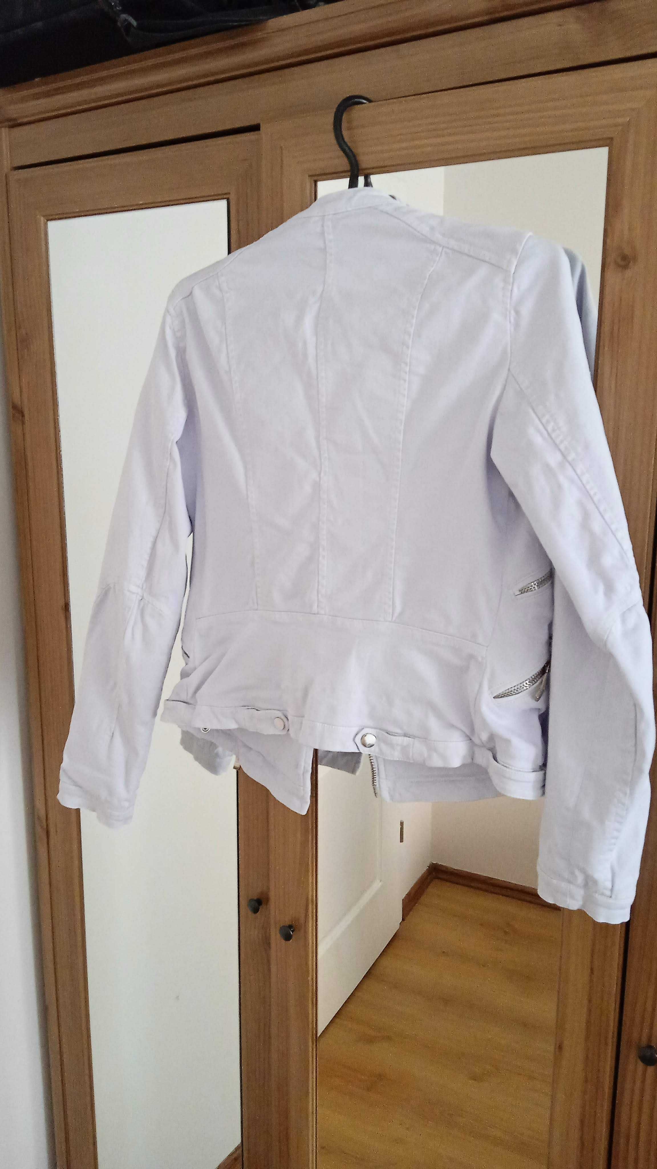 ZARA- ramoneska,  kurtka, blezer niebieski r.34/XS
