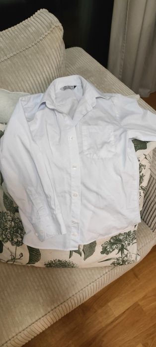 Biała koszula elegancka 122 128