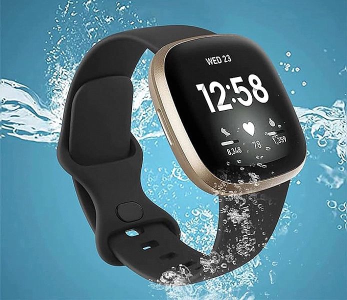 Opaska / Pasek Braders do Fitbit Versa 4 / Fitbit Versa 3 czarny