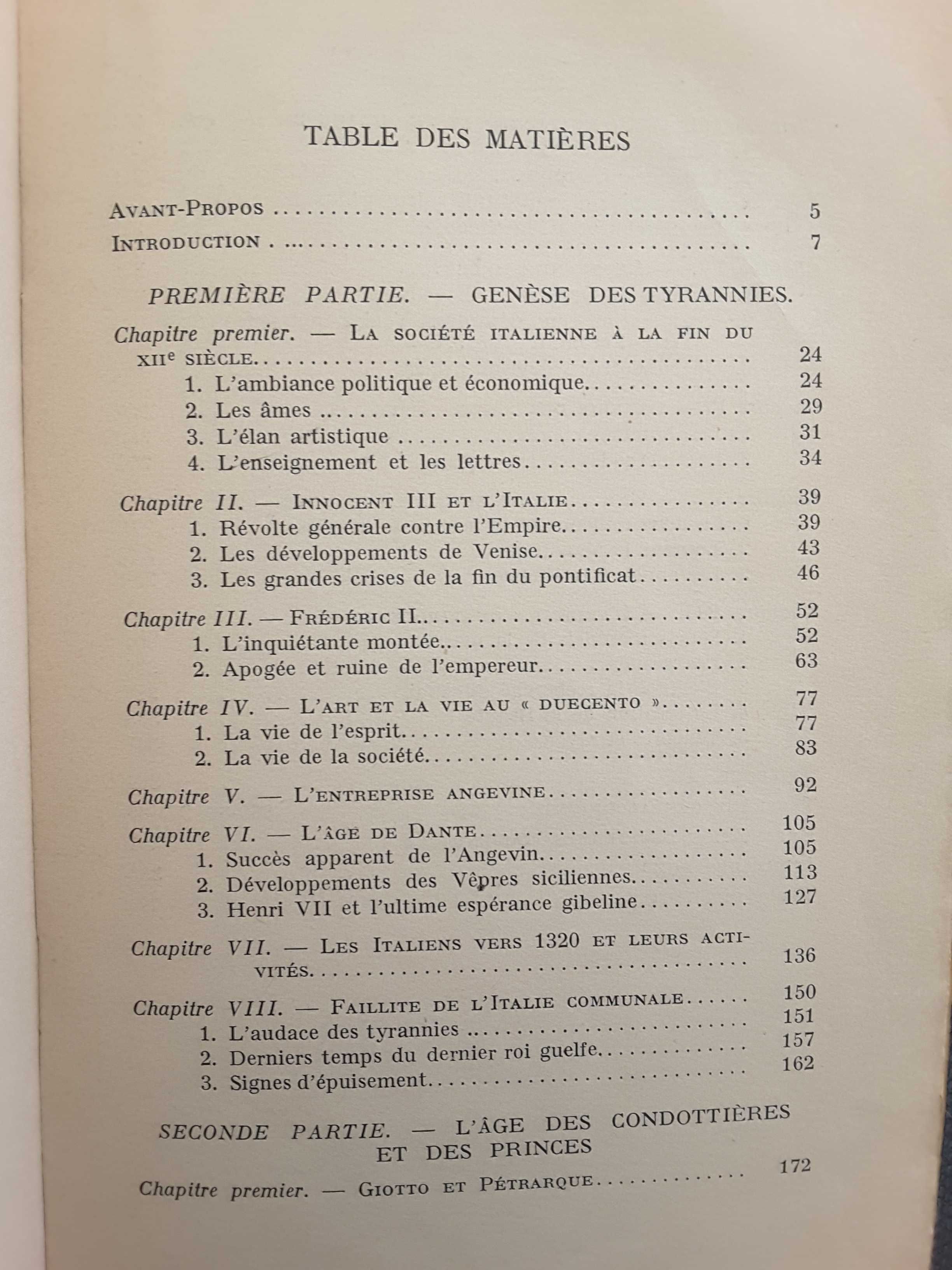 Portugal Medieval/Italie de la Renaissance/História de Espanha