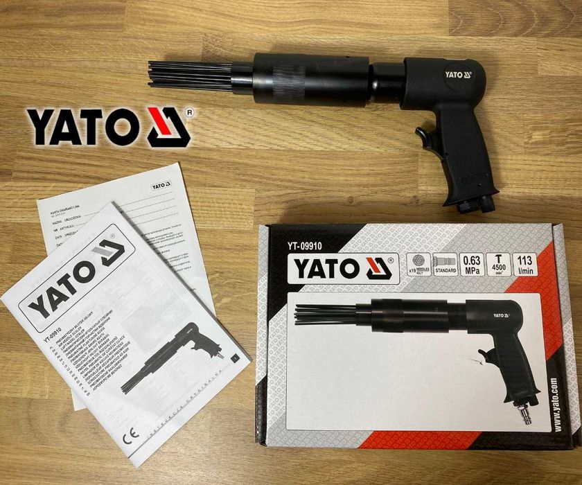 OKAZJA - Młotek IGŁOWY udarowy pneumatyczny 4500 uderzeń/min - FAKTURA