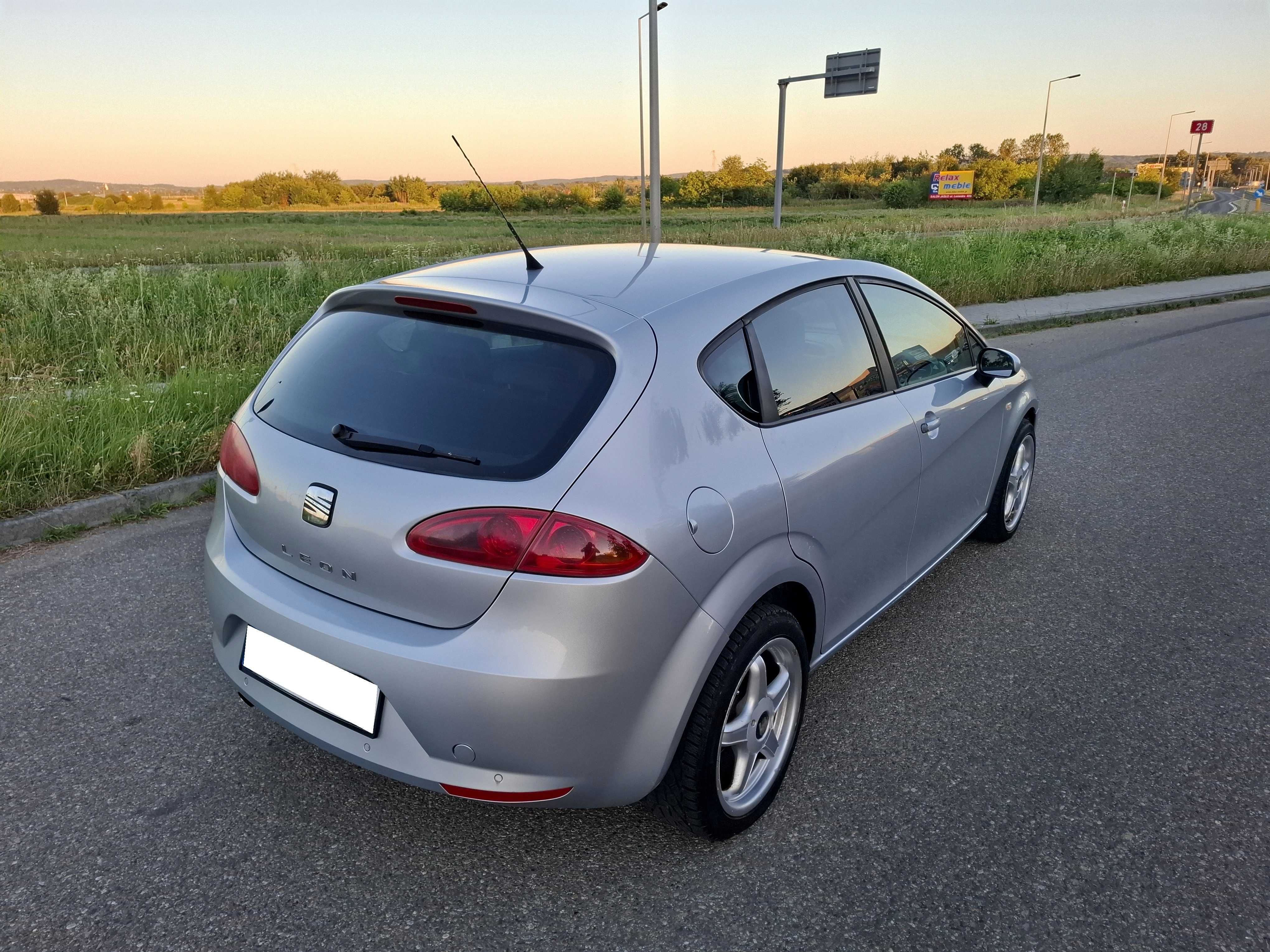 Seat Leon II 1.9 TDI 105KM 2007r Klima Tempomat PDC Alu