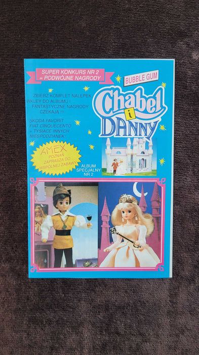 Unikat. Chabel i Danny kompletny album z naklejkami, AMEX lata 90.