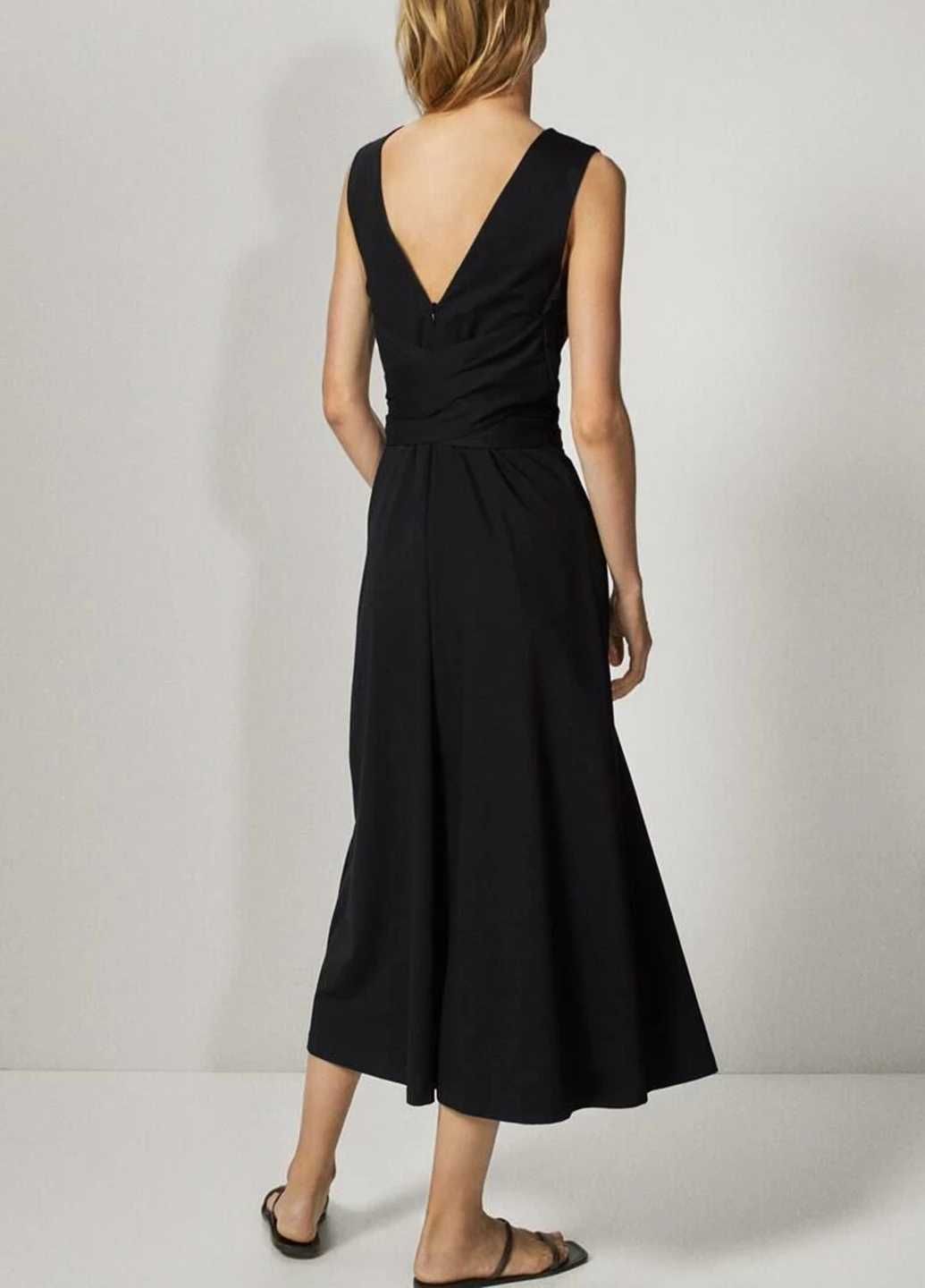 Чорна сукня на запах, Massimo Dutti, (34/S)