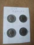 Zestaw 4 monet 1 dolar USA