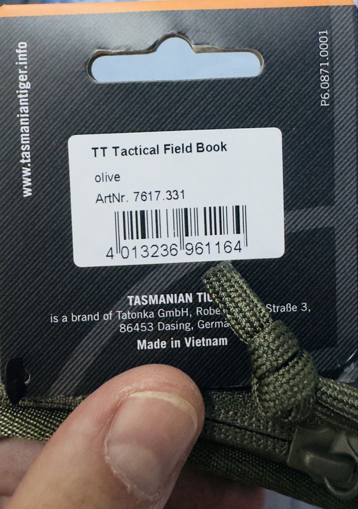 Torebka, notes Tasmanian Tiger Tactical Field book