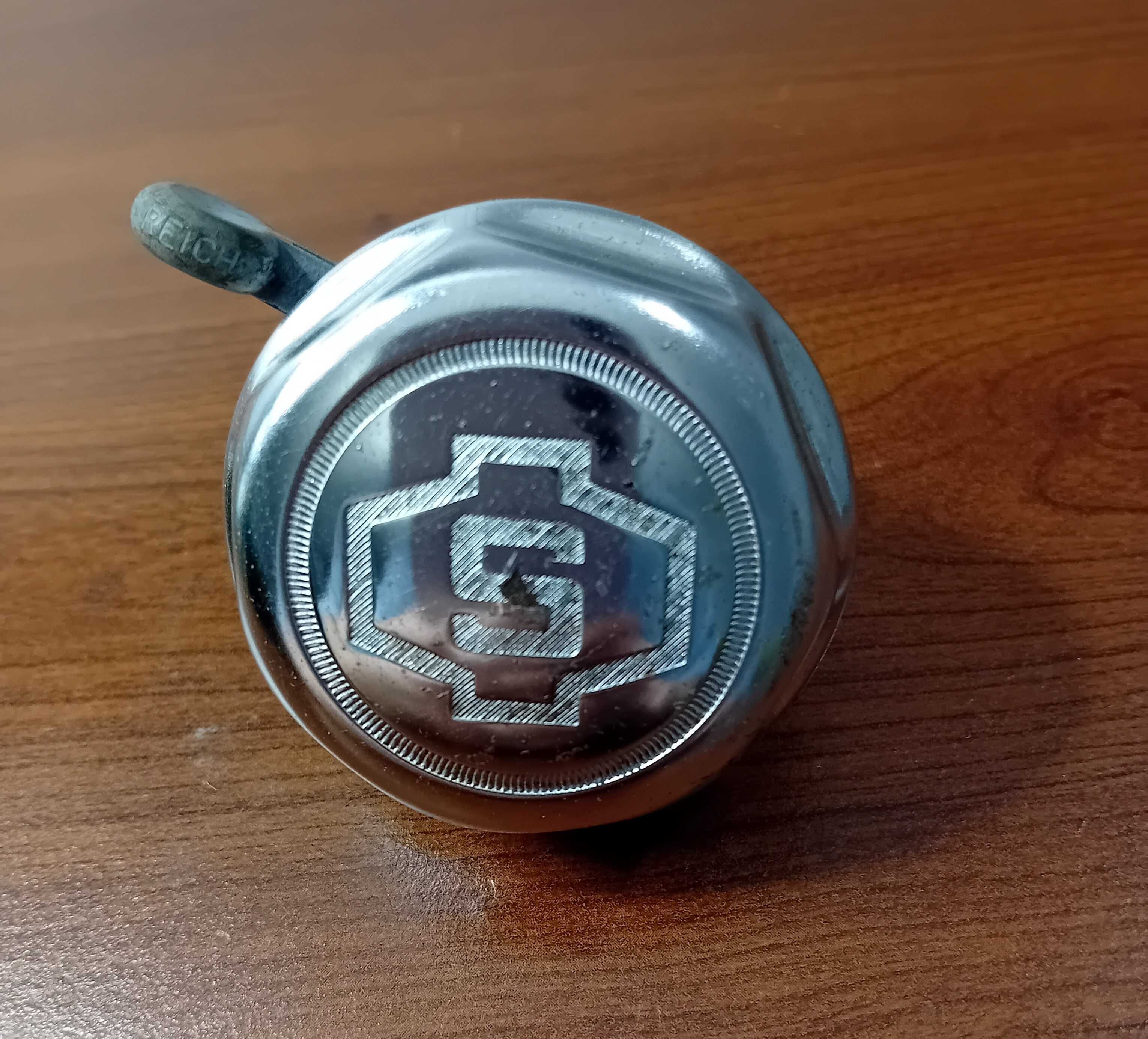 Stary dzwonek rowerowy Made in Germany  z logo S / RETRO,VINTAGE/.