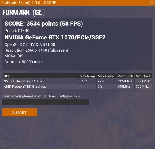 Gigabyte 1070 8gb