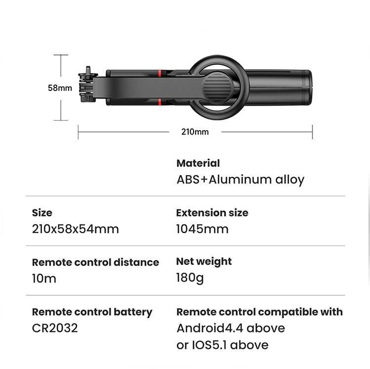 Трипод монопод штатив для телефона з кріпленням MagSafe Proove 1045mm