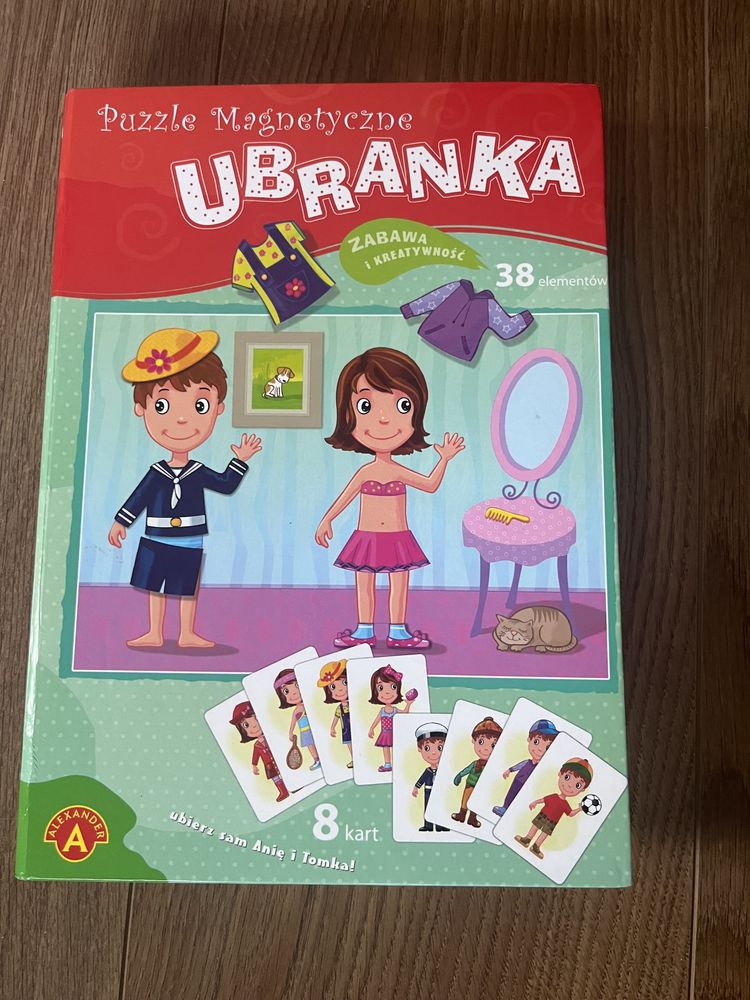 Gra Puzzle magnetyczne ALEXANDER – ubranka dla Ani i Tomka