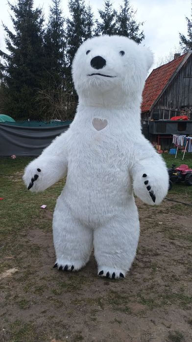 Duży biały miś na imprezy XXXL