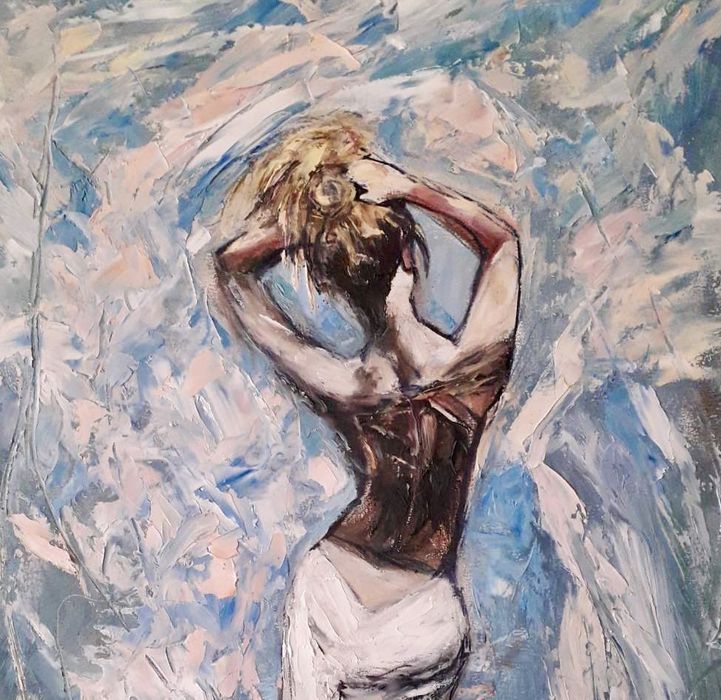 Картина «Утро». Живопись, маслянные краски.