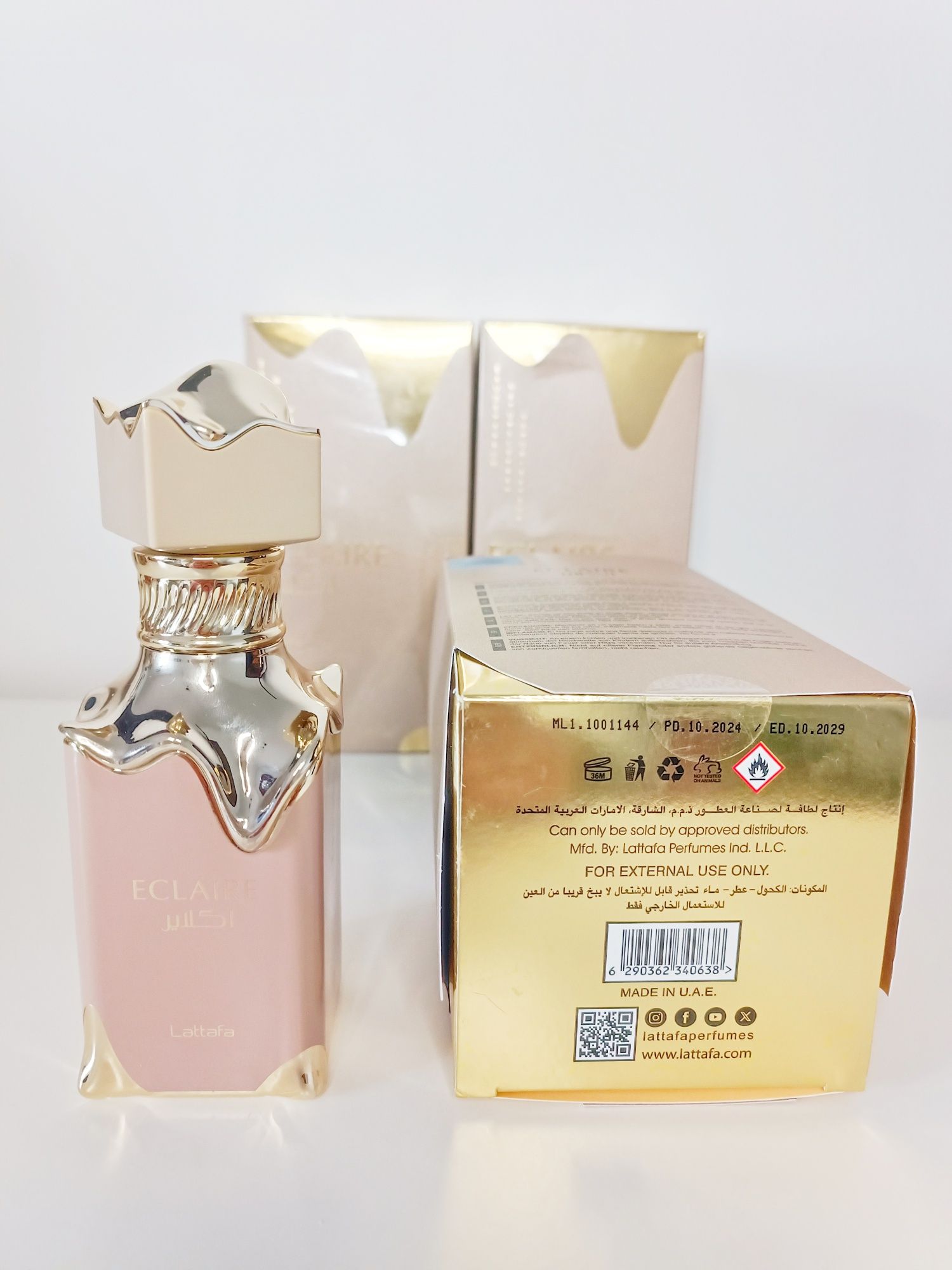 Lattafa Eclaire perfume árabe