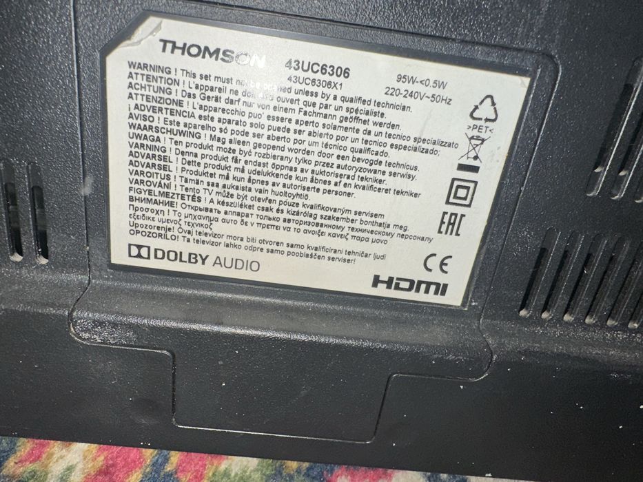 Telewizor Thomson 43”