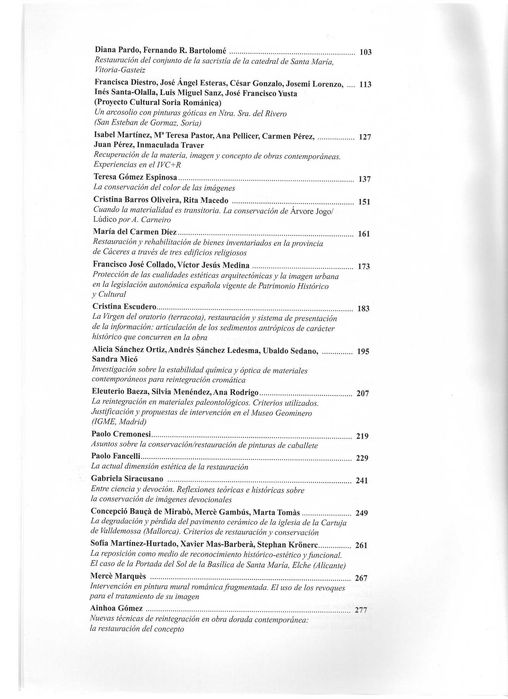 Livro "La Restauración en el Siglo XXI", IV Congreso ... IIC