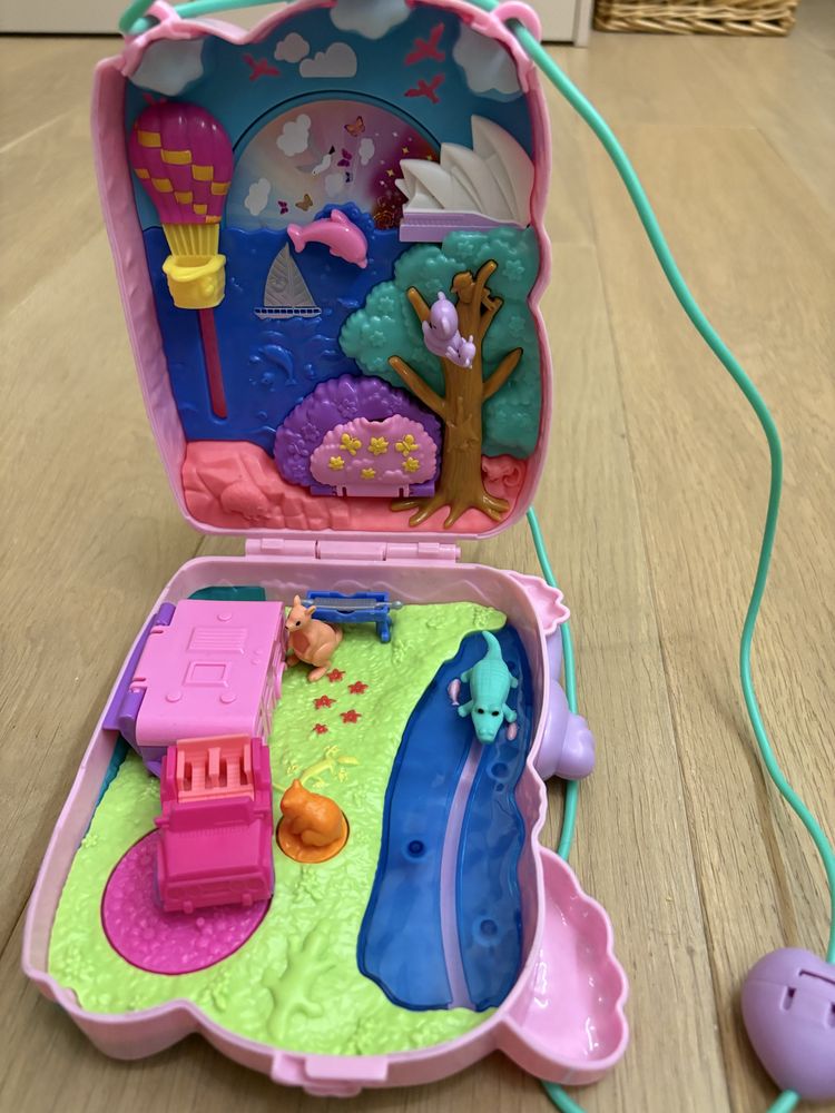 Polly pocket torebka koala i domek polly pocket