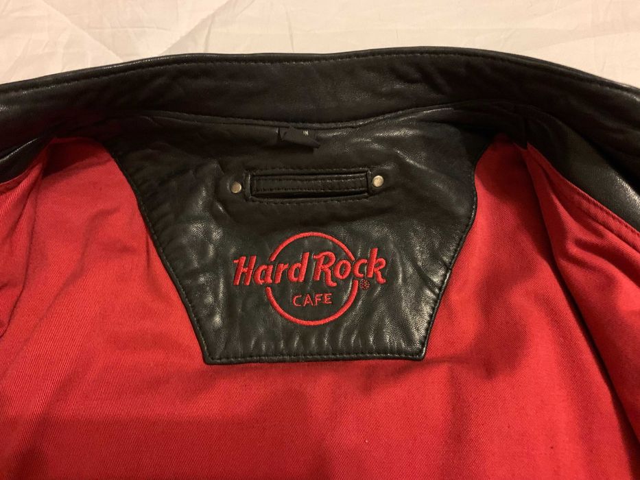 Blusão de Pele Hard Rock Café