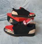 Nike Air Jordan 1 Low x SoleFly 38 Black and Sport Red