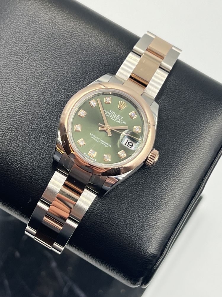 Rolex Datejust 28mm Różowe złoto\Diamenty