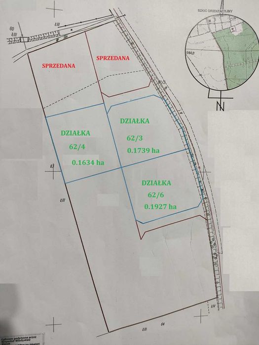 Działki na sprzedaż z warunkami zabudowy 10 tyś/ar