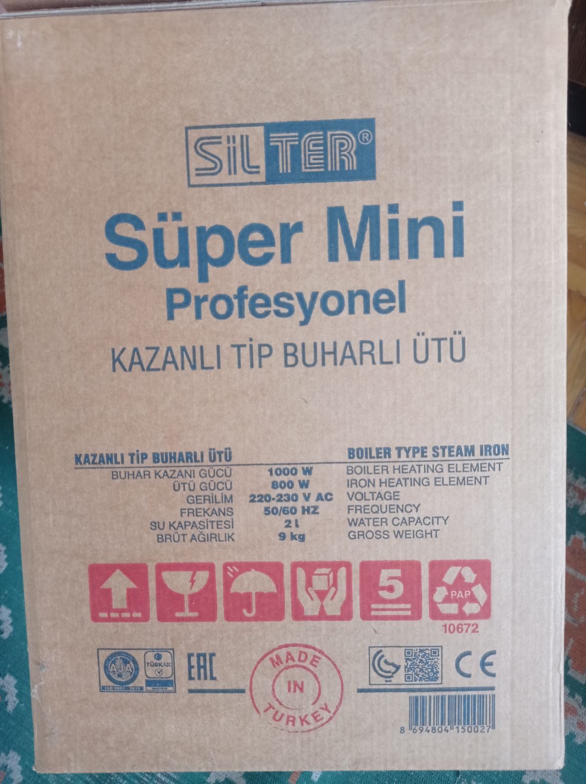 Парогенератор с утюгом SILTER SPR/MN 2002 2л
