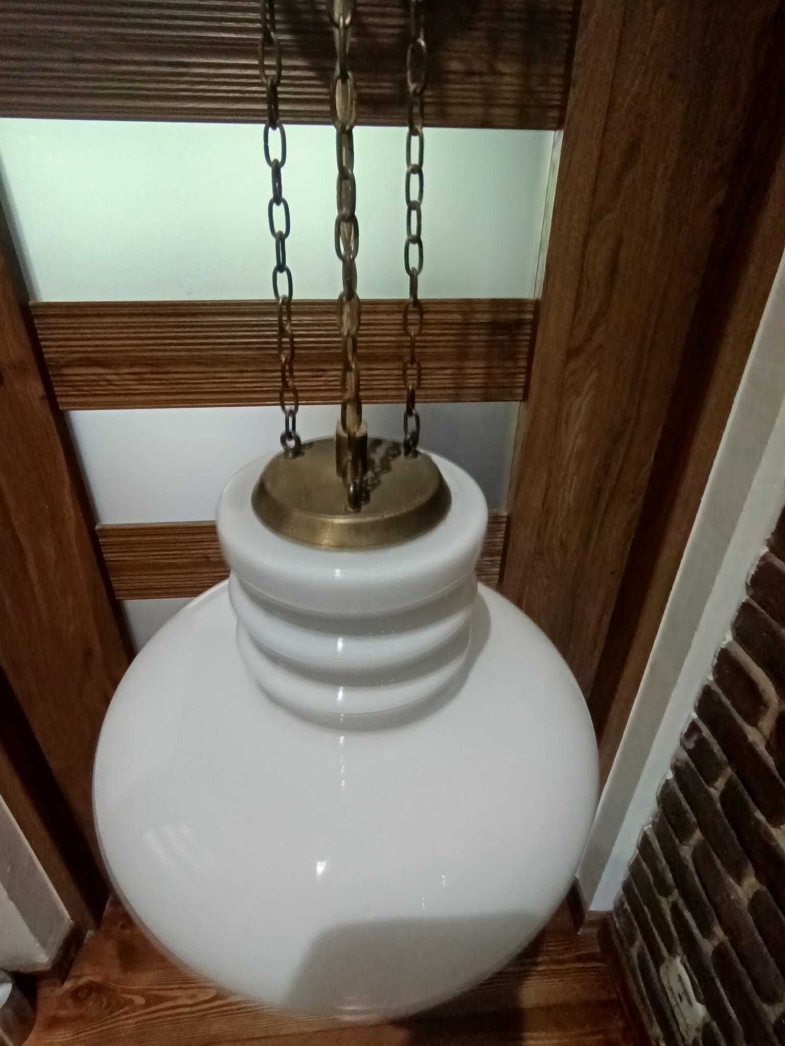 Skandynawska lampa wisząca vitrika lata 60te