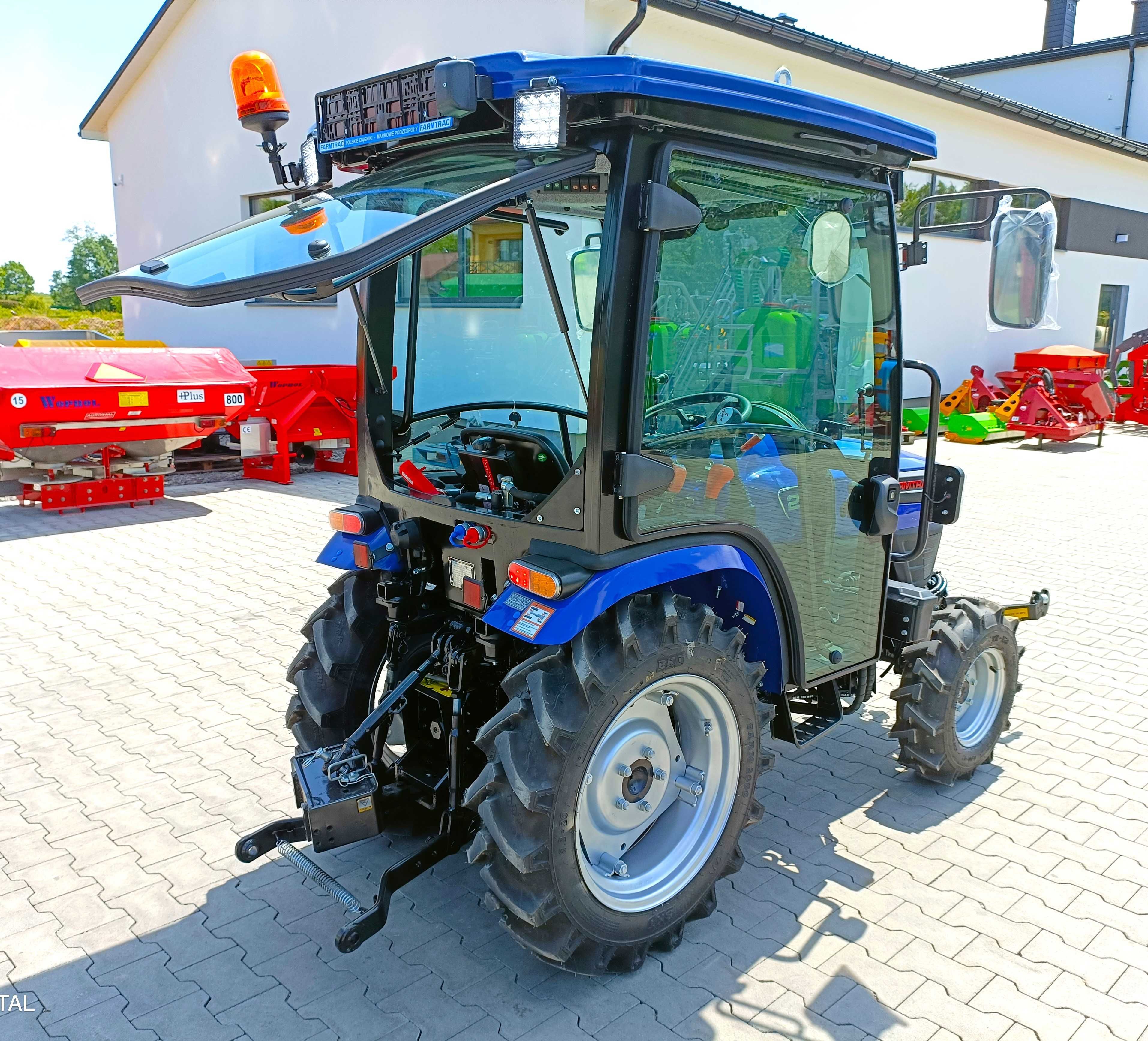 Mini traktor 26 4WD 26KM Farmtrac TUZ kabina od ręki AGROSTAL Promocja