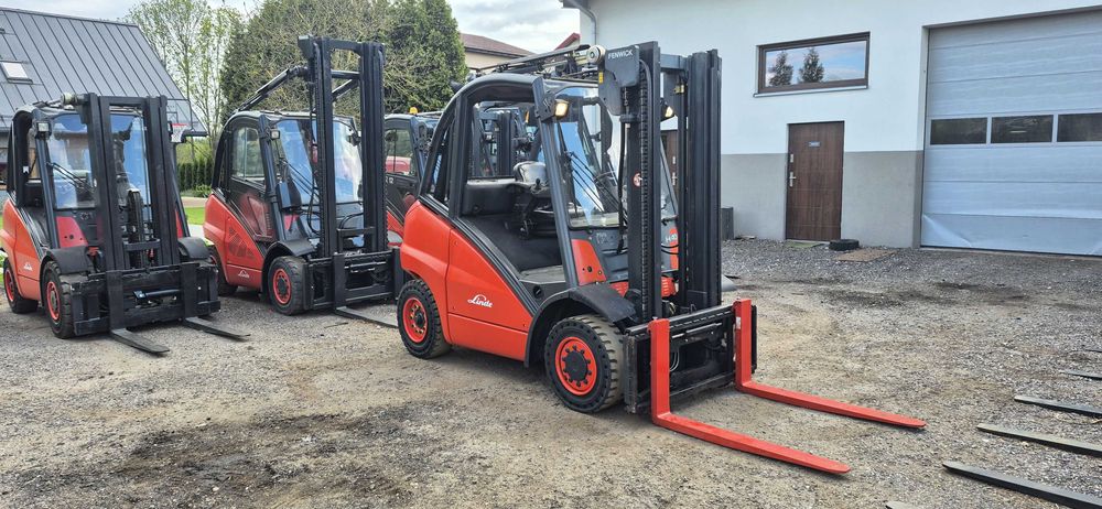 Linde H40D - Diesel - 4 sekcje - Nowe Łańcuchy / Przesuw.  Stan BDB