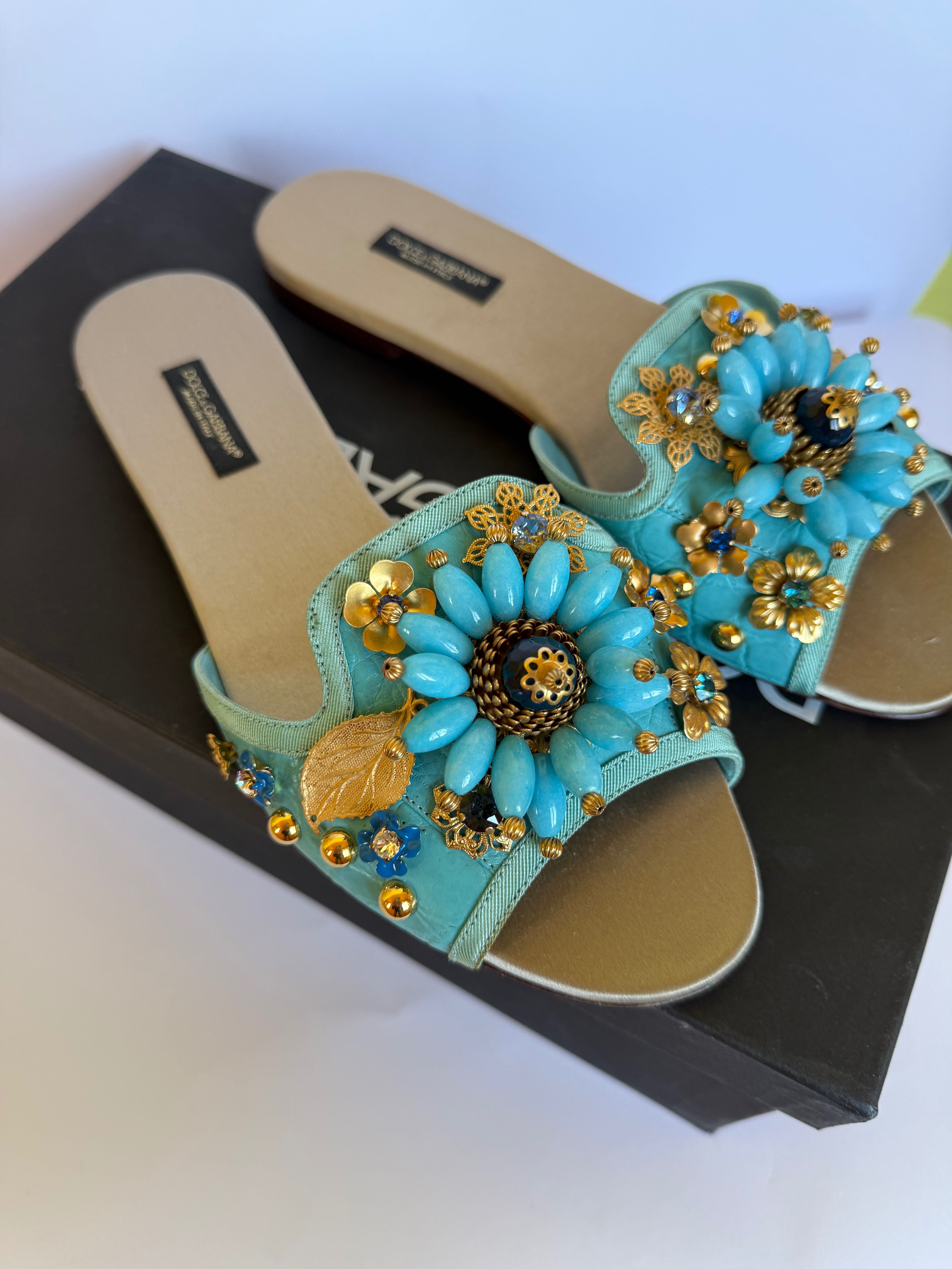 Dolce Gabbana шльопки, тапки жіночі