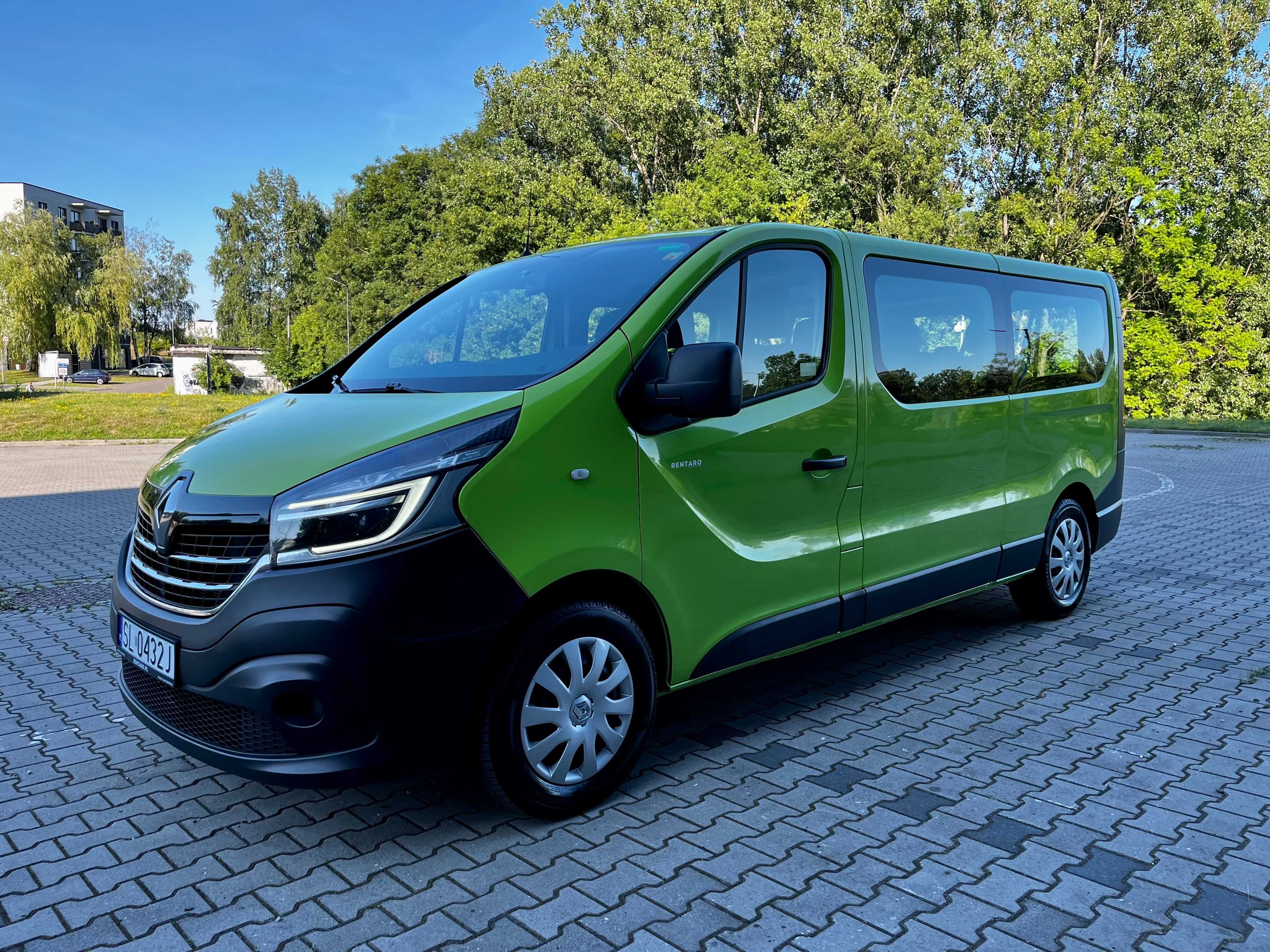 Nowy Renault Trafic LONG 9os. Wypożyczalnia wynajem bus 9 osobowy