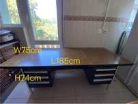 Secretária grande 185cm
