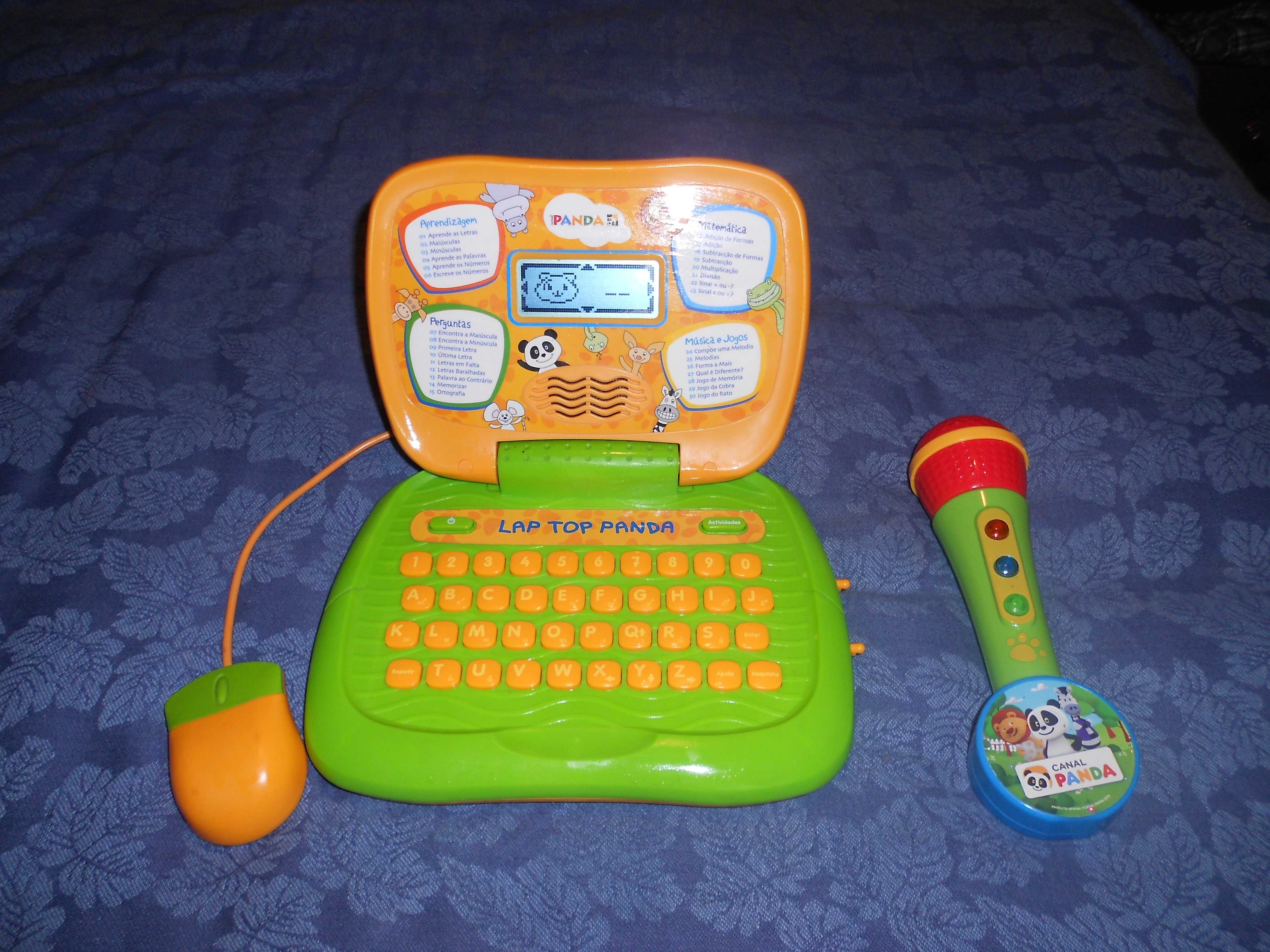 Computador e Microfone Panda