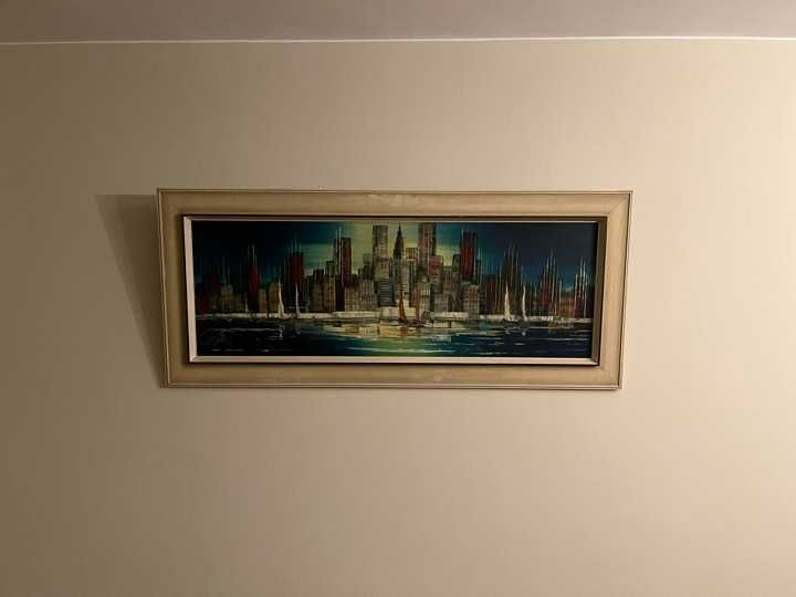 Obraz  Art Deco Manhattan  Nocą