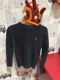 Sweter granatowy Ralph Lauren chlopiec 110/116