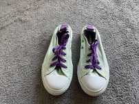Miętowe dziewczęce trampki Converse rozm. 32