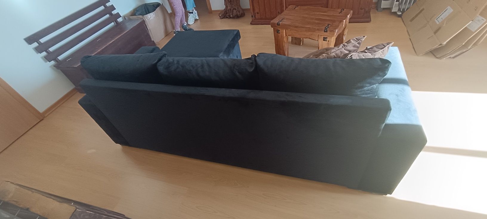 Sofá três lugares com chaise long