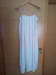 Vestido comprido verão branco H&M novo