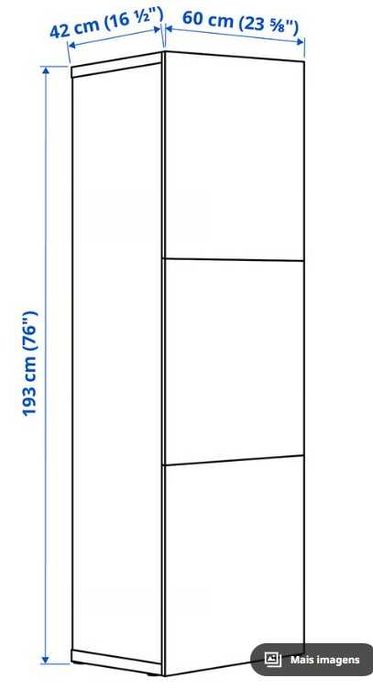 IKEA MÓDULO BESTA 3 portas branco