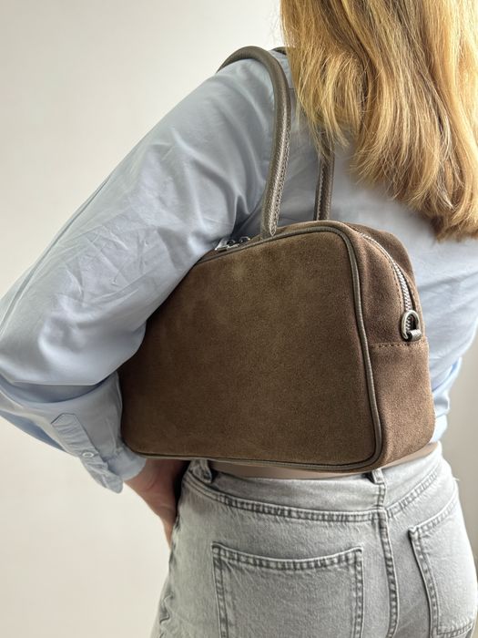 Жіноча замшева сумка тоут Vera pelle