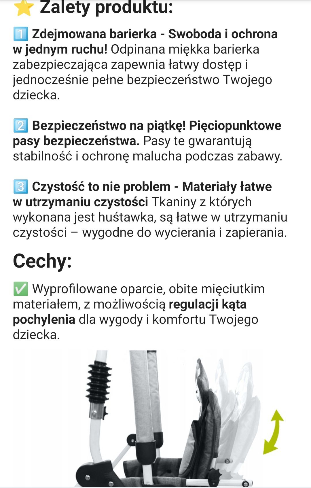 Nowa huśtawka dla dziecka