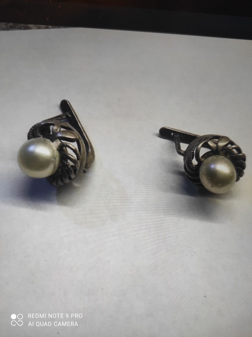 Серьги 875 проба.