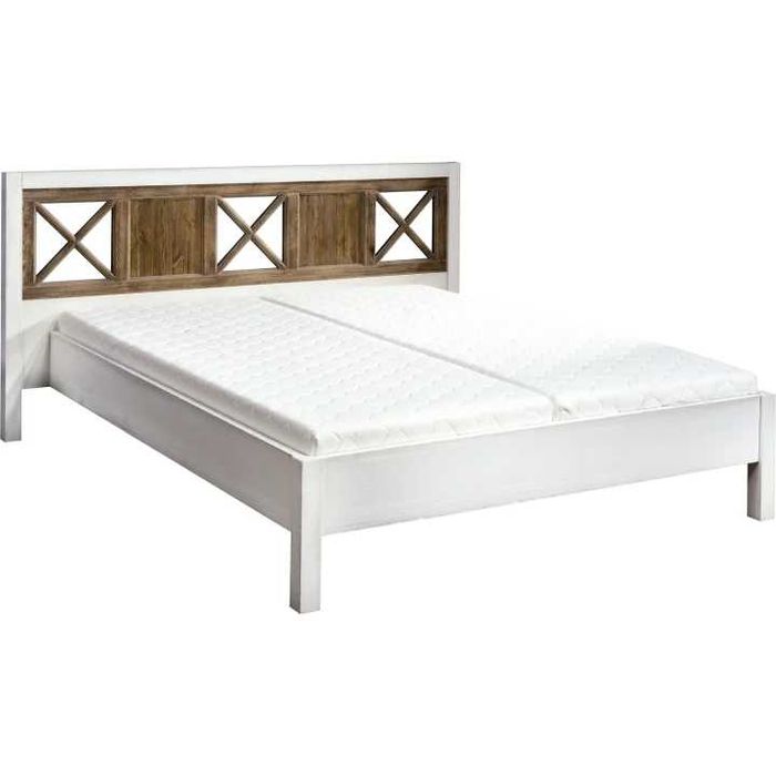 Prowansalskie Łóżko drewniane 180x200 + stelaż Krysiak Meble Provance