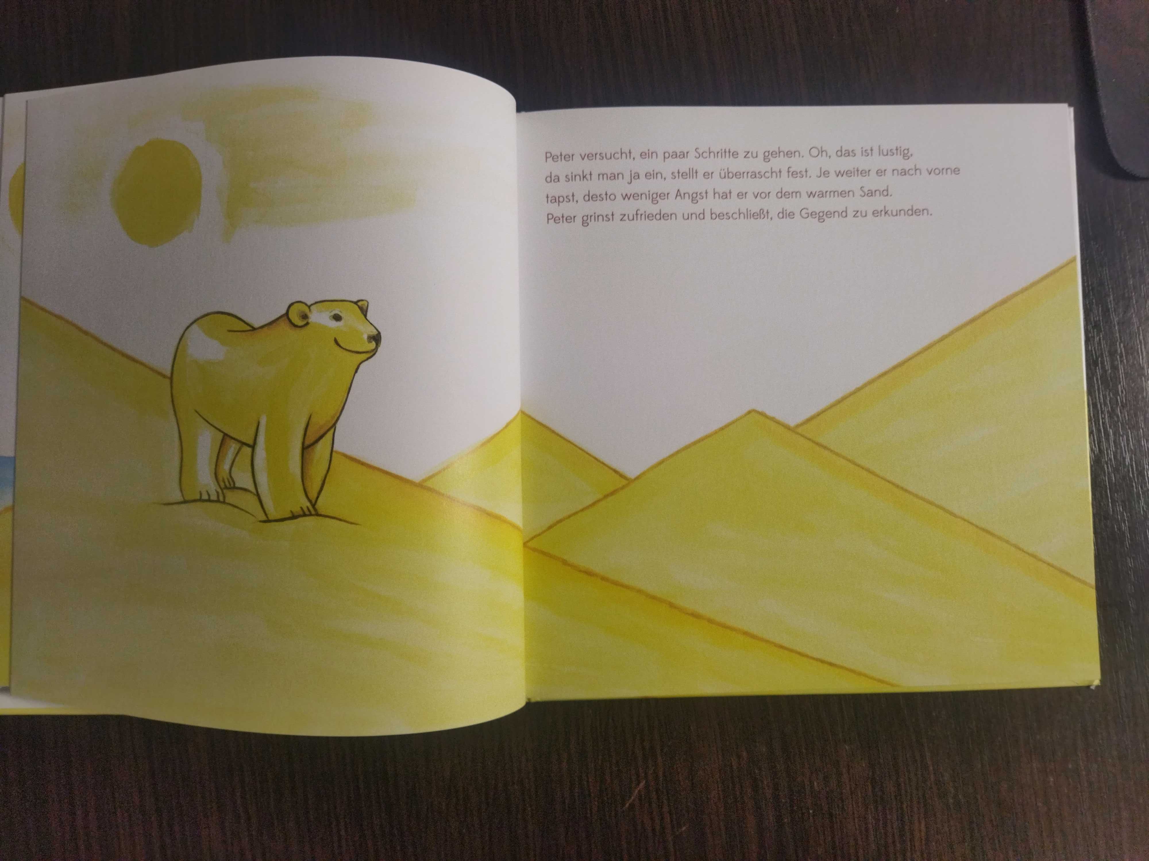 Книга для дітей на німецькій мові "Пустельний білий ведмідь"