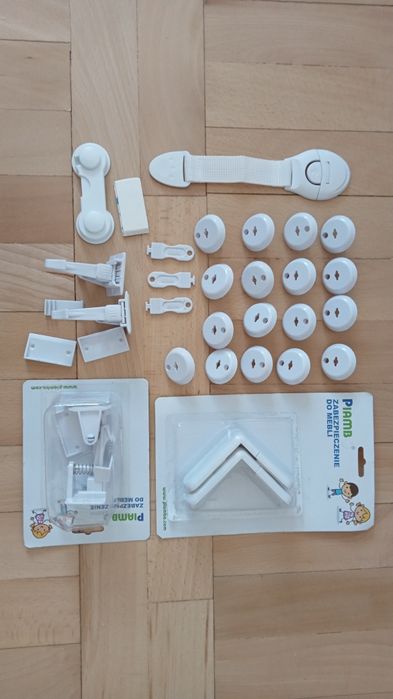 Zestaw zabezpieczeń do mebli i kontaktów