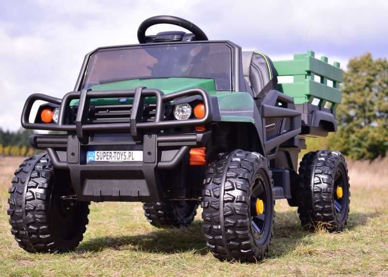 Auto samochód na akumulator BUGGY z przyczepką FARMER PICK-UP traktor