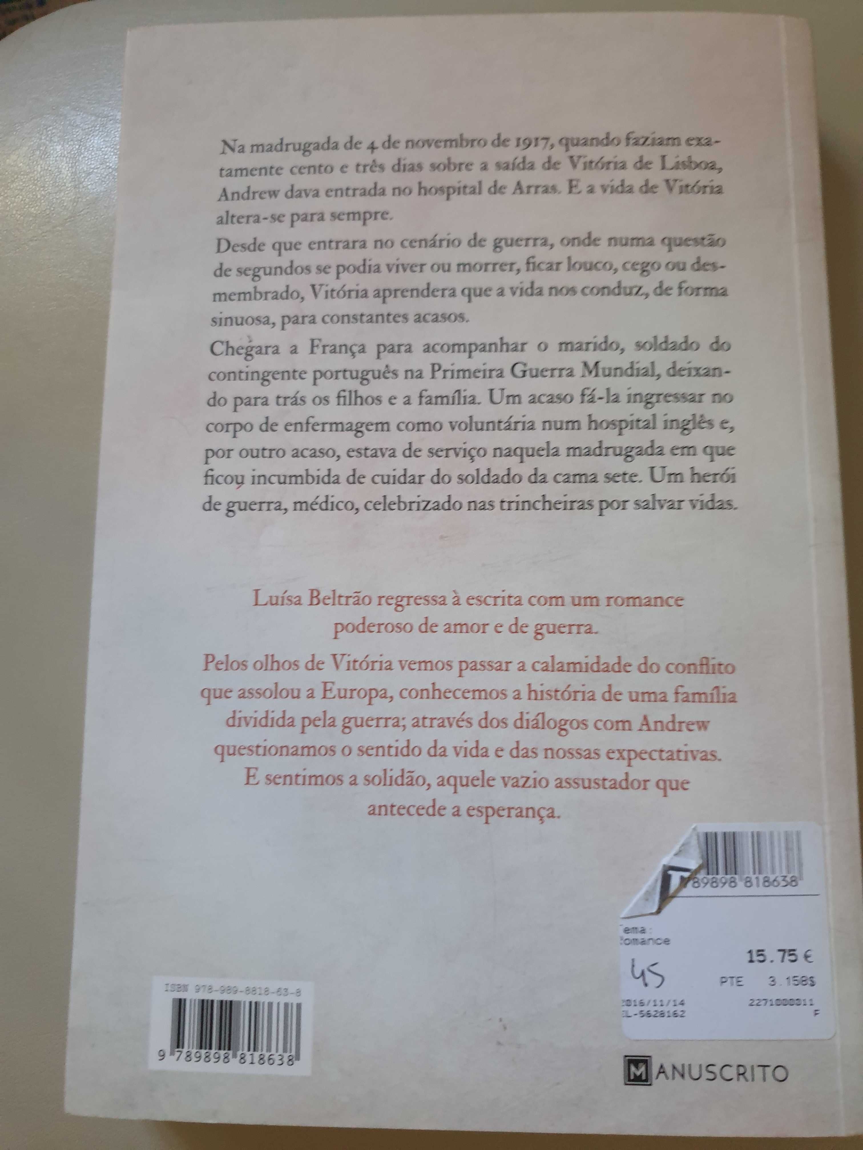 Vitoria de amor e de guerra Luísa Beltrão, novo