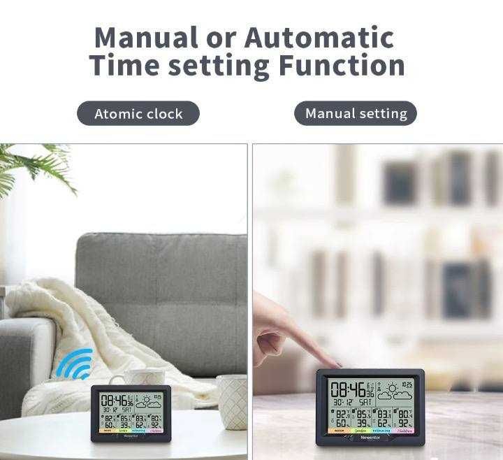 Метеостанція з 3 датчиками Newentor FJ3378 Wireless