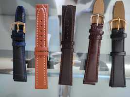 5 Braceletes para relógio de homem em couro - Novas