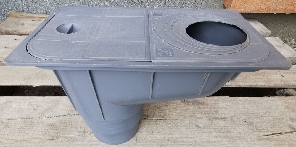 Osadnik rynnowy szary 110/125