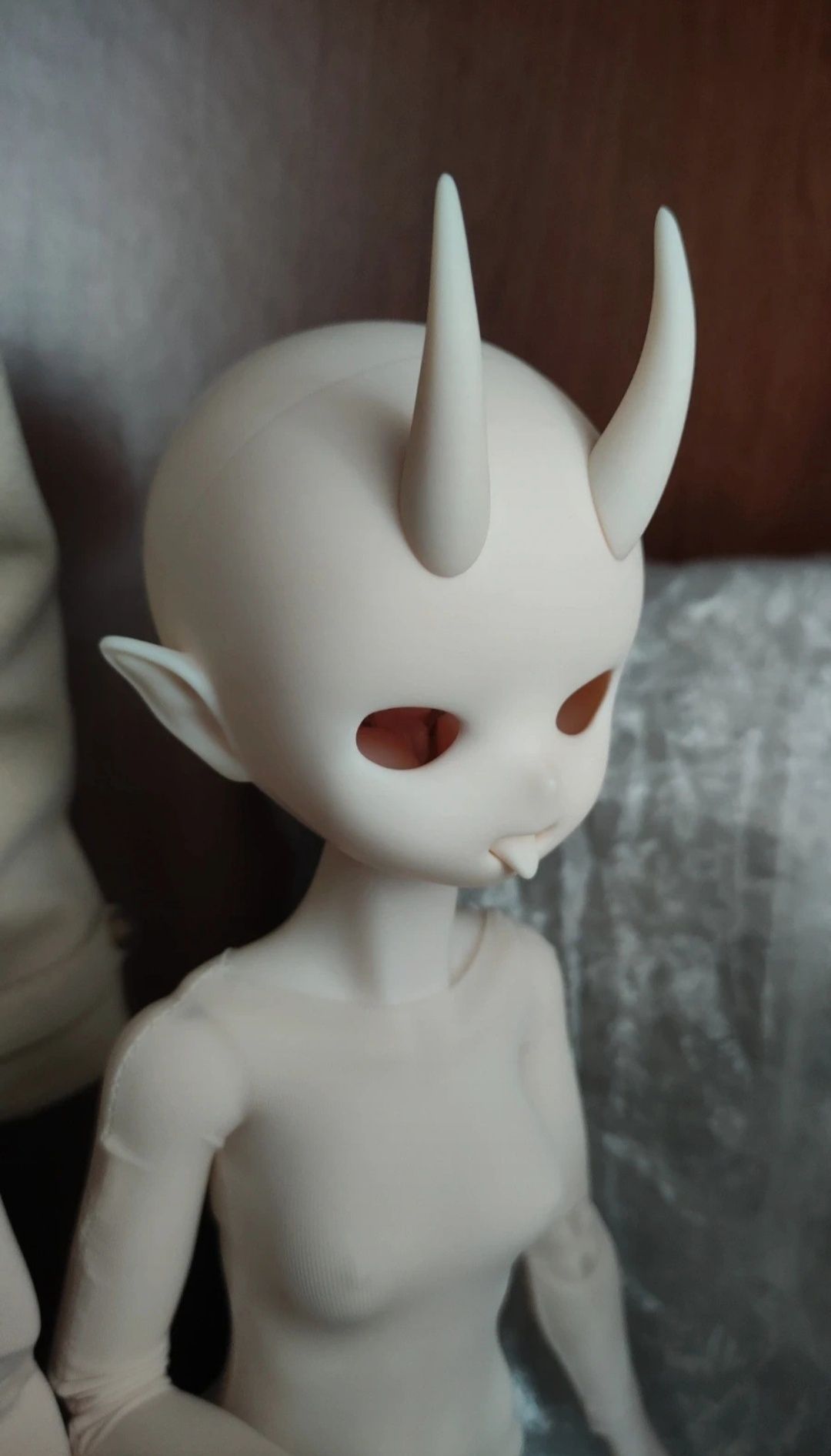 Bjd Dollfie lalka demon głowa z wymiennymi ustami